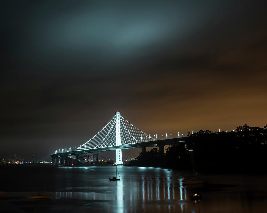 The Bay Bridge San Francisco CA Boats Photograph by Toby McGuire