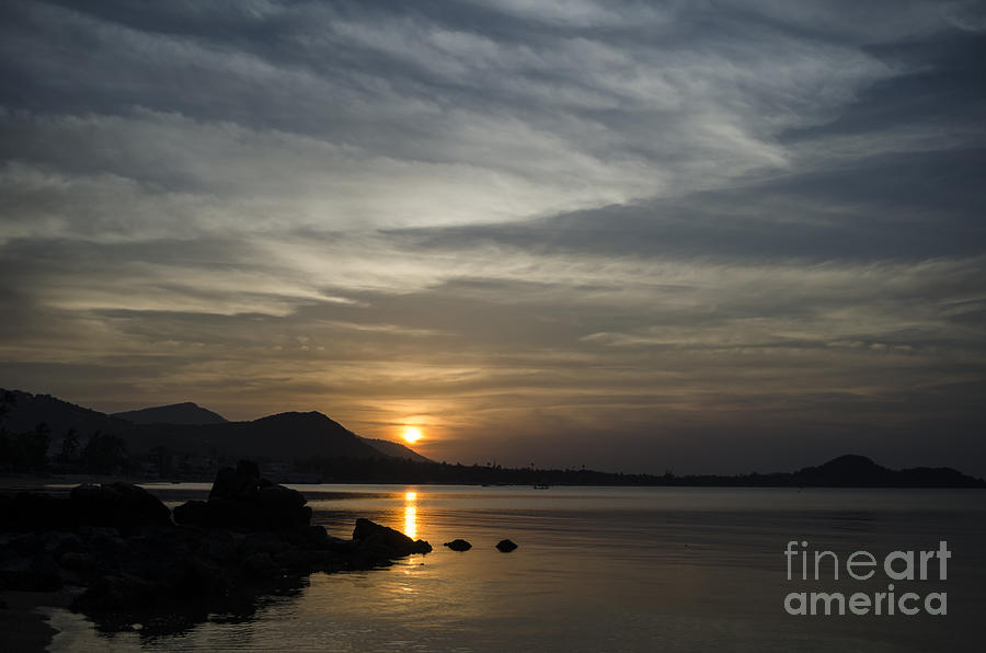 Sunset Photograph - The Bay by Michelle Meenawong