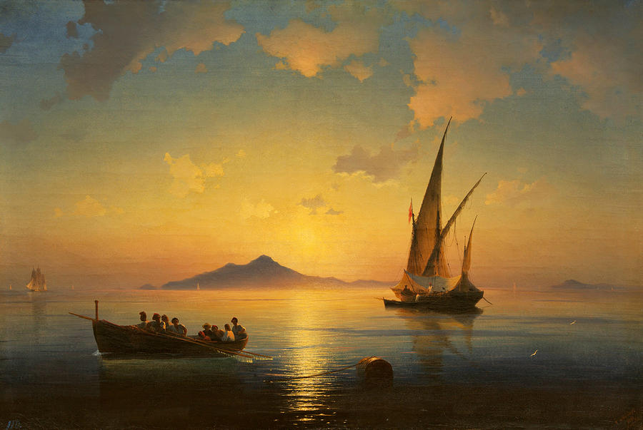 The Bay of Naples Painting by Ivan Aivazovsky