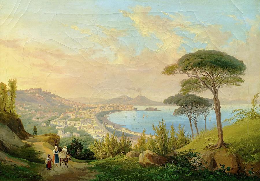 Naples with Mount Vesuvius beyond、希少画集より作品名CEA3A