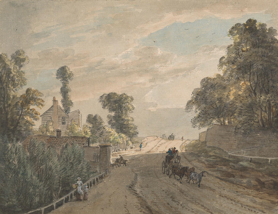 The Bayswater Turnpike Painting by Paul Sandby