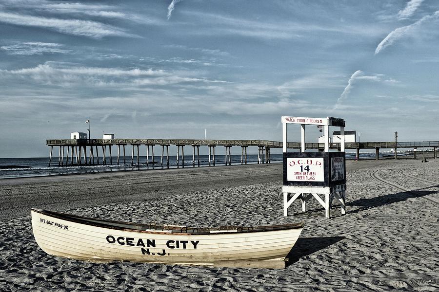 The Beach At Ocean City, NJ Photograph by James DeFazio
