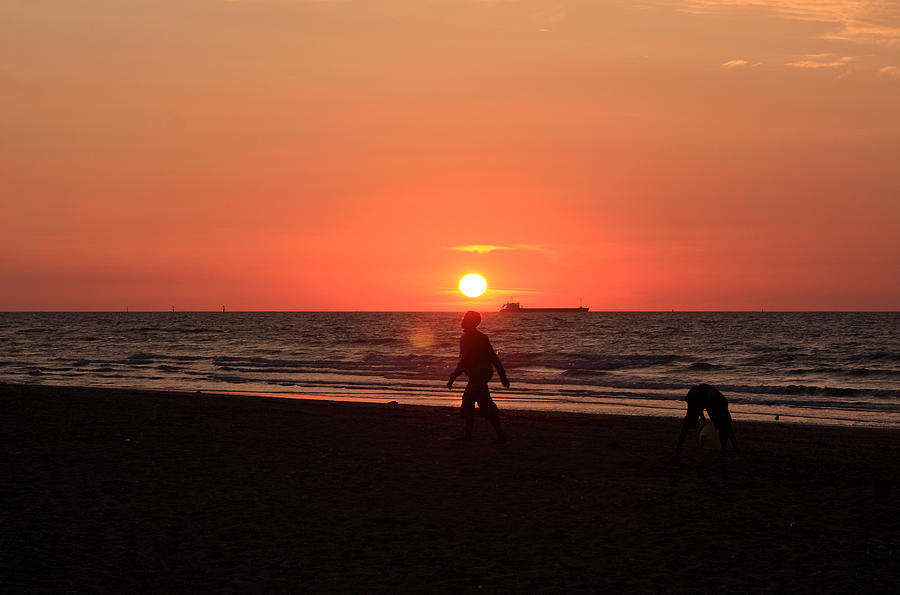 The Beach At Sunset Photograph by Aidan Moran