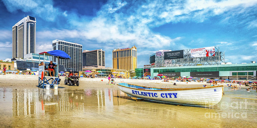 The Beach in Atlantic City Photograph by Nick Zelinsky Jr