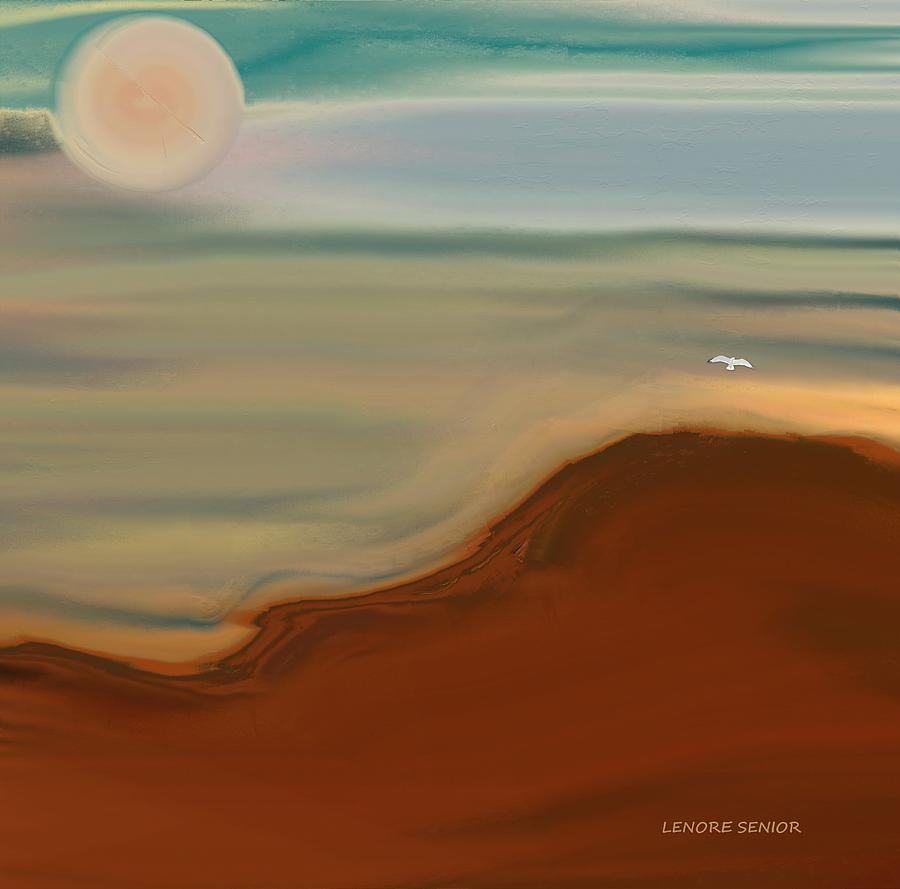 Abstract Painting - The Beach by Lenore Senior