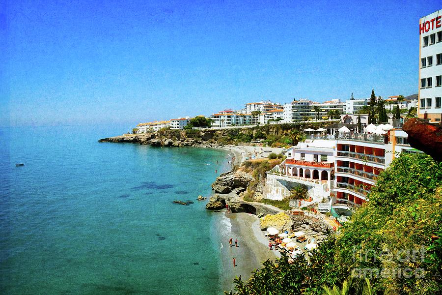 The Beach - Nerja Spain Photograph by Mary Machare