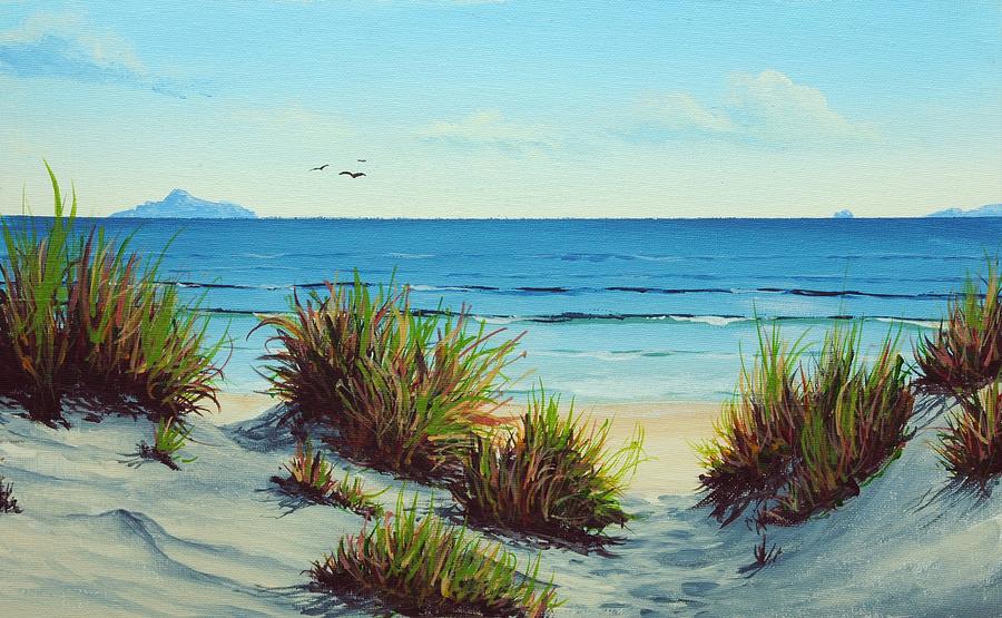 Acrylic Painting - The Beach by Nolan Clark Acrylic Painting - The Beach by Nolan Clark