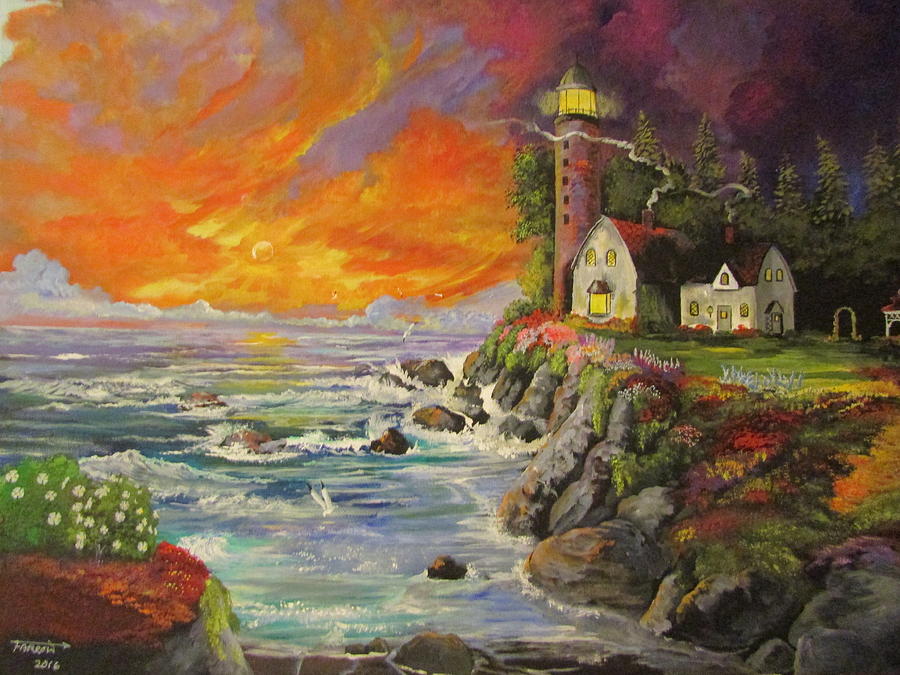 The Beacon Painting by Dave Farrow