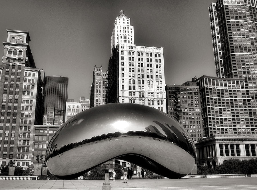 Chicago Photograph - The Bean - 3 by Ely Arsha