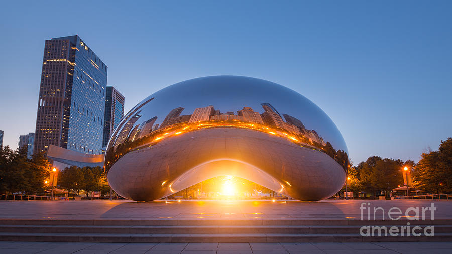 Architecture Photograph - The Bean Sunrise  by Michael Ver Sprill