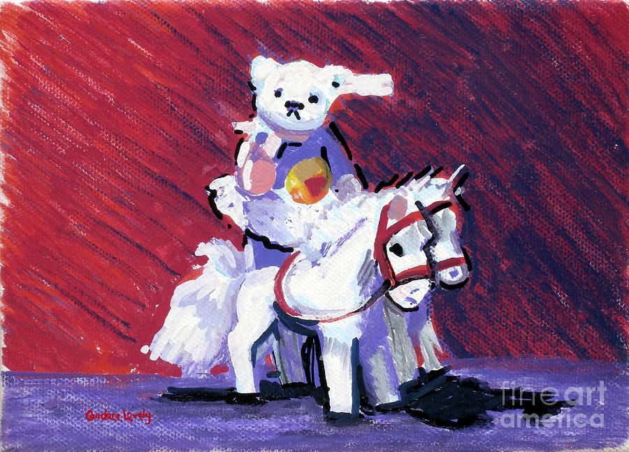 The Bear Back Rider Painting by Candace Lovely