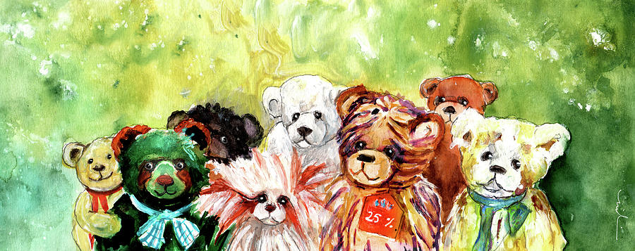 The Bears From The Yorkshire Moor 02 Painting by Miki De Goodaboom