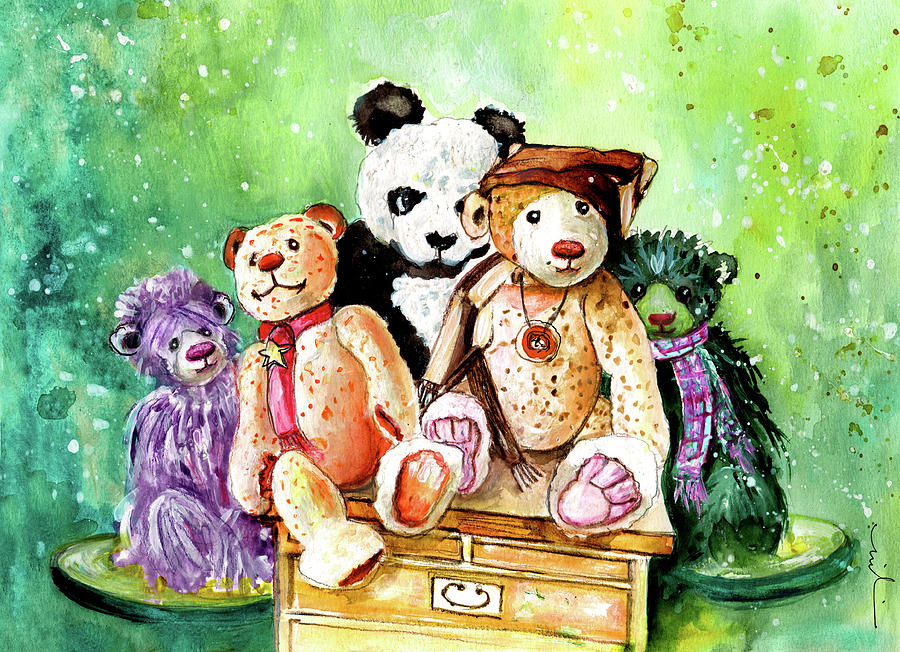 The Bears From The Yorkshire Moor 03 Painting by Miki De Goodaboom