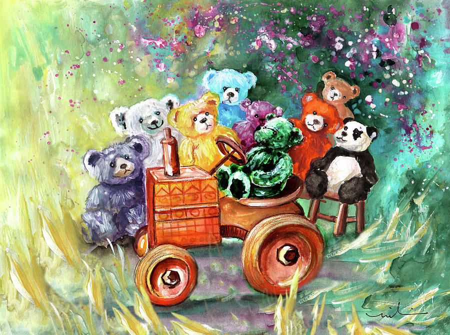 The Bears From The Yorkshire Moor 04 Painting by Miki De Goodaboom