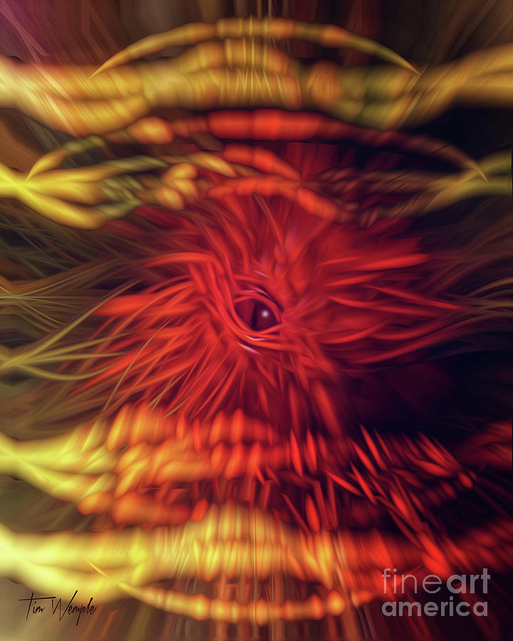 Abstract Digital Art - The Beast by Tim Wemple