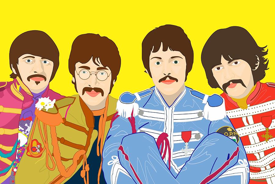 The Beatles - 1967 Digital Art by Troy Arthur Graphics