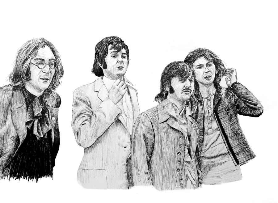 The Beatles Drawing / See more ideas about beatles drawing, the beatles