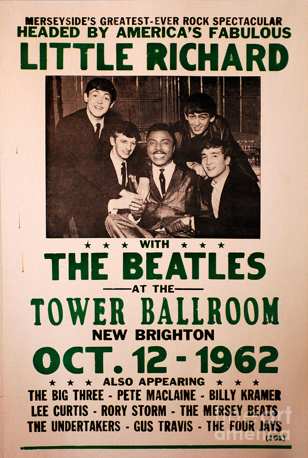 The Beatles Photograph - The Beatles And Little Richard Poster Collection 6 by Bob Christopher