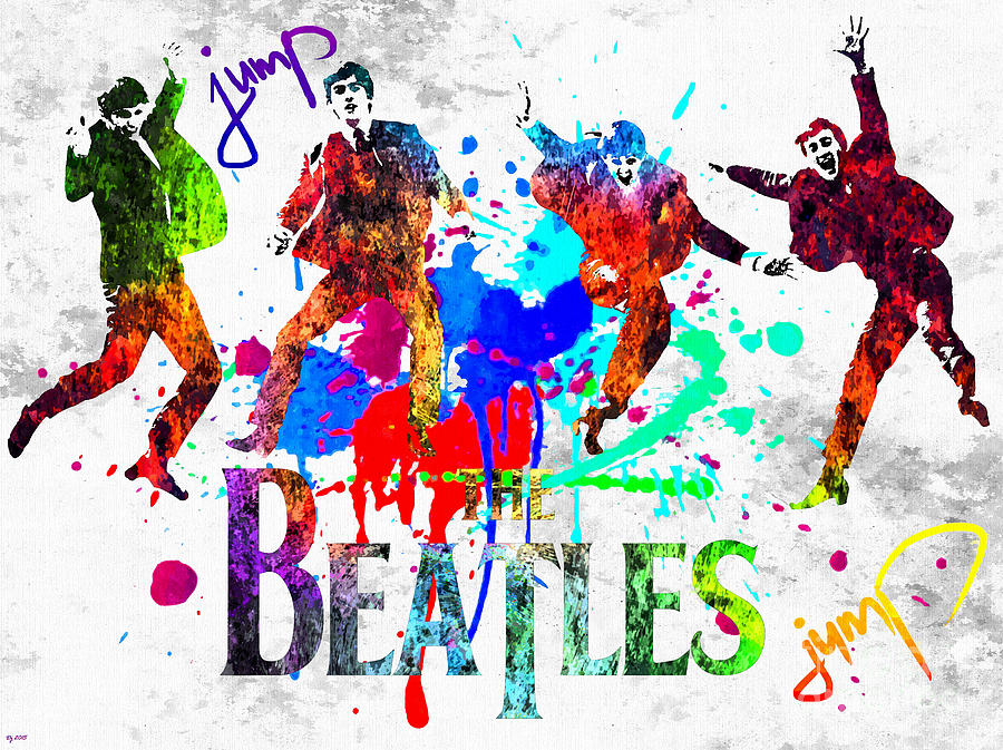 The Beatles Jump Mixed Media by Daniel Janda - Fine Art America