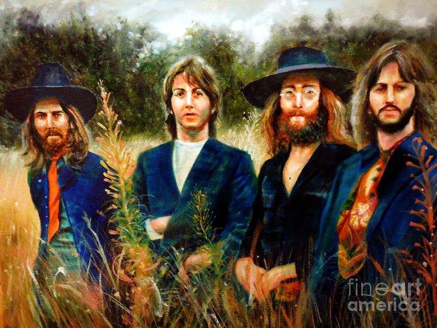 The Beatles Last Photo Painting by Leland Castro