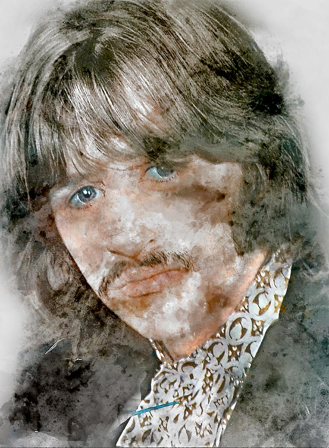 The Beatles Ringo Starr Mixed Media by Marvin Blaine