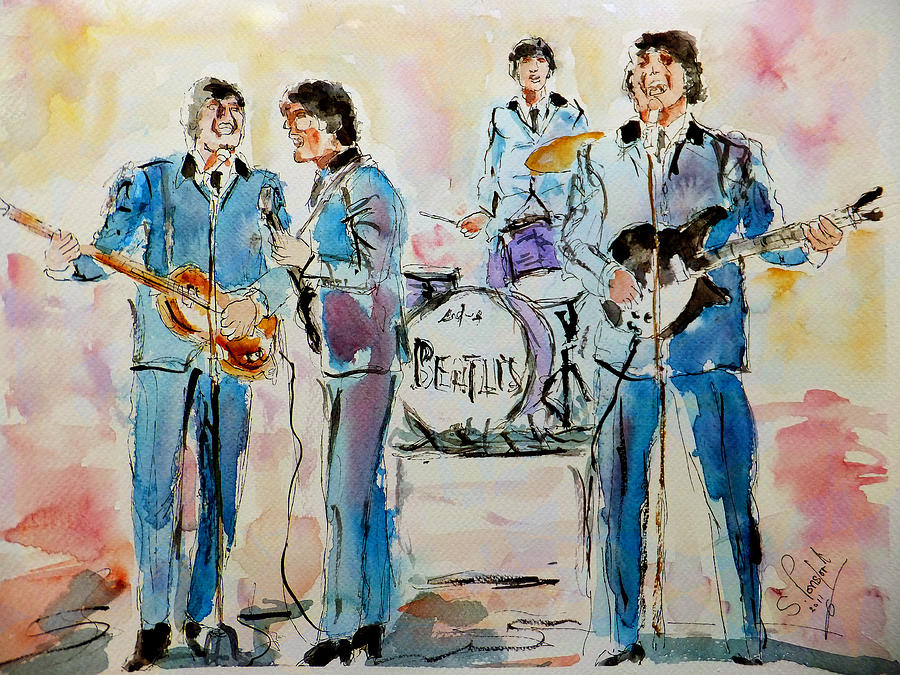 The Beatles Painting by Steven Ponsford