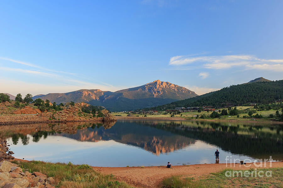 Nature Photograph - The beautiful Marys Lake of Rocky Mountain National Park by Chon Kit Leong