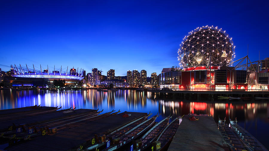 The Beautiful Vancouver Downtown and Science World Photograph by Alan W ...