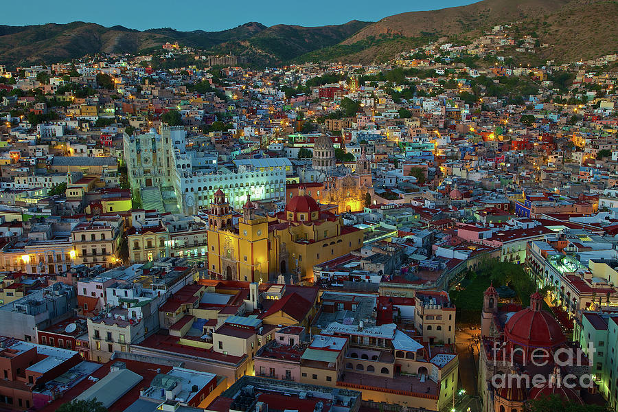 The Beauty of Guanajuato, Mexico at Twilight Photograph by Sam Antonio