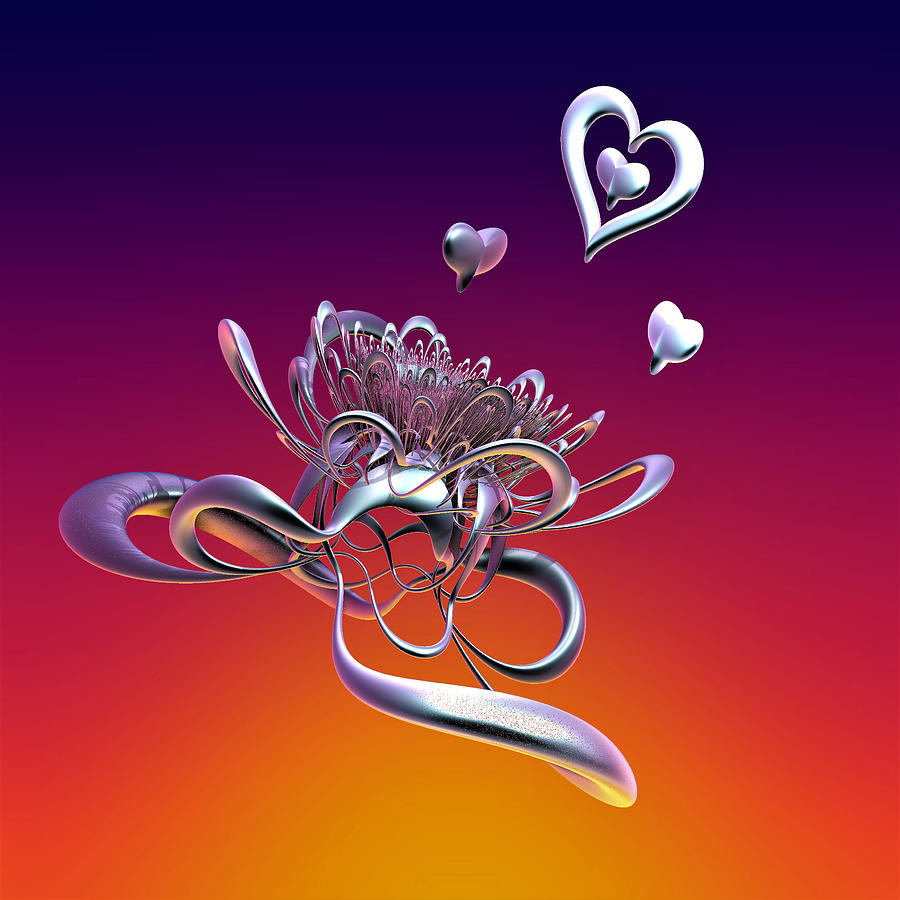 The Beauty of Hearts Digital Art by Yolanda Caporn