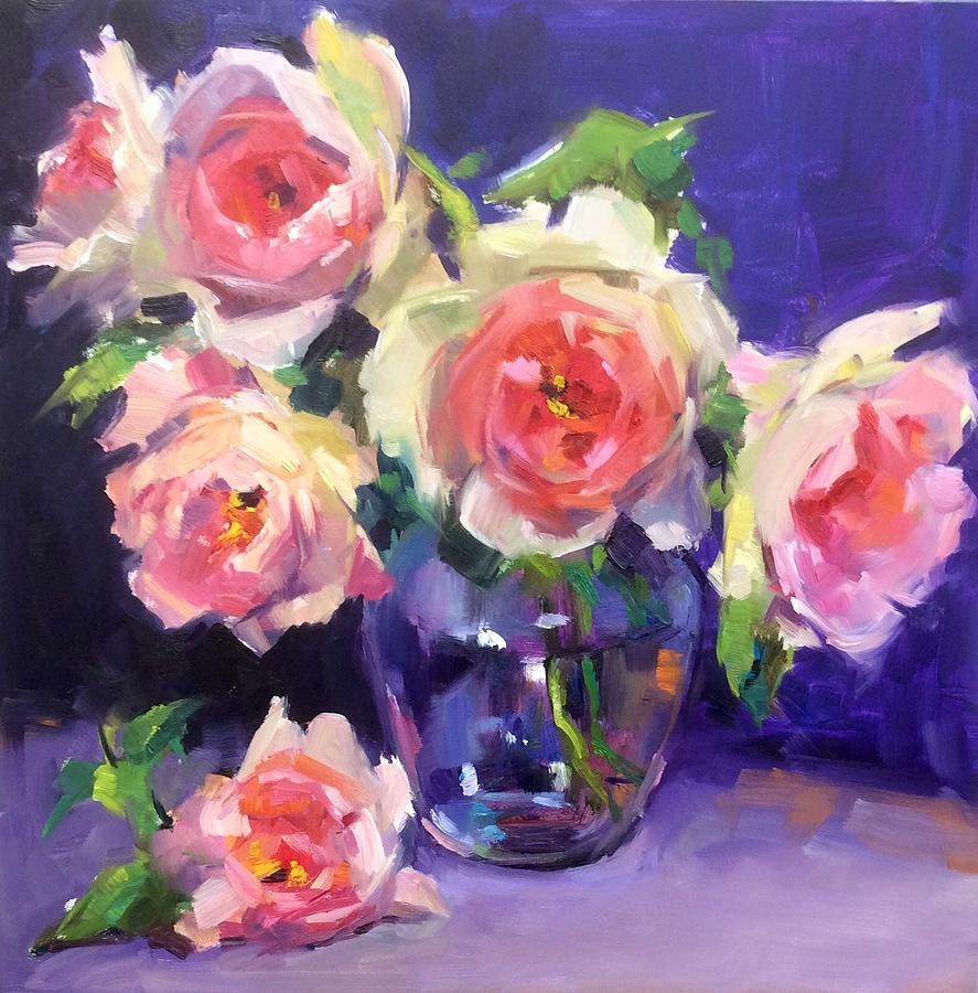 The Beauty of Roses Painting by Laurie Johnson Lepkowska | Fine Art America