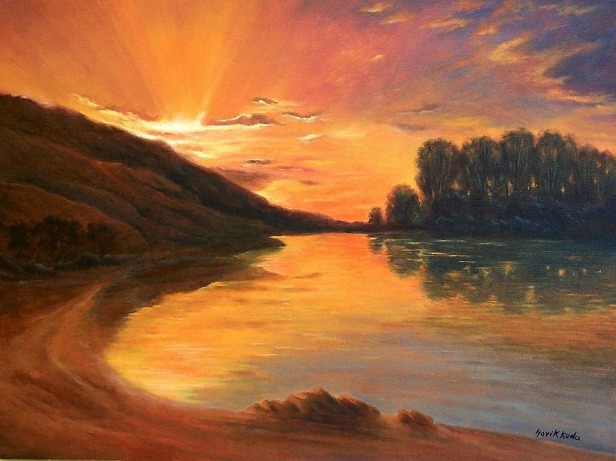 The Beauty of the Sunset Painting by Hovik Khodabakhshian - Fine Art ...