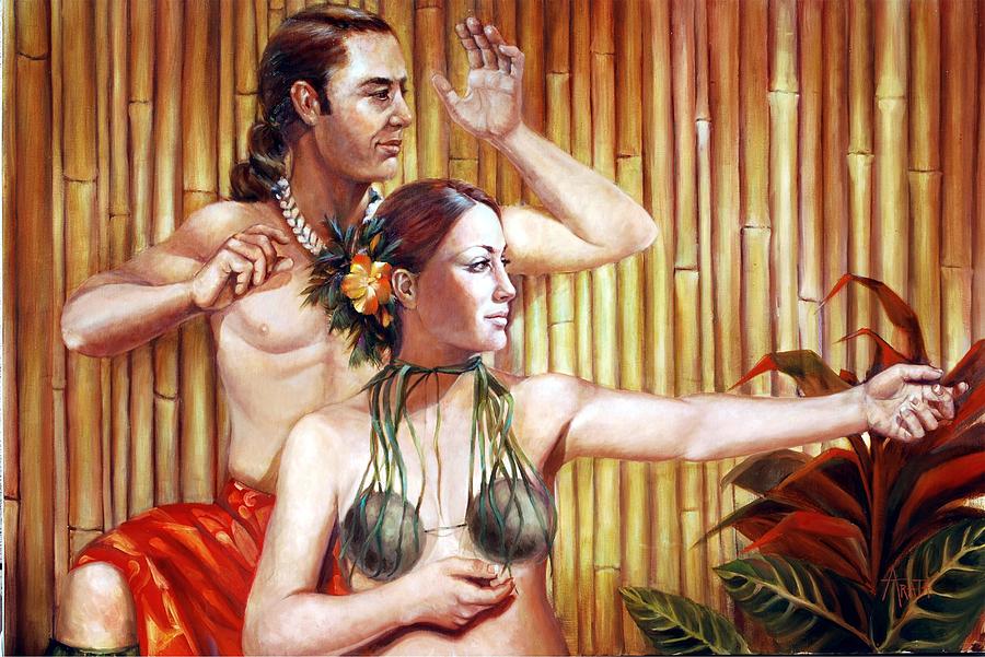 Hawaiian Painting - The Beckoning  by Geraldine Arata