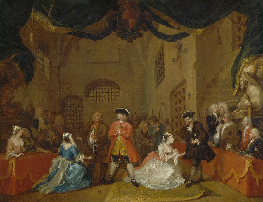 William Hogarth Painting - The Beggars Opera by William Hogarth