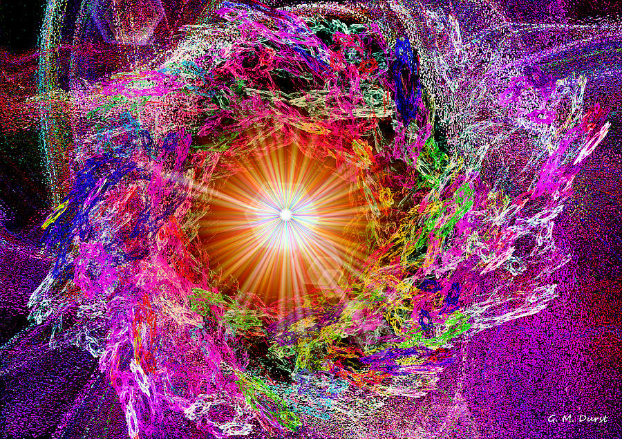 Abstract Digital Art - The Beginning by Michael Durst