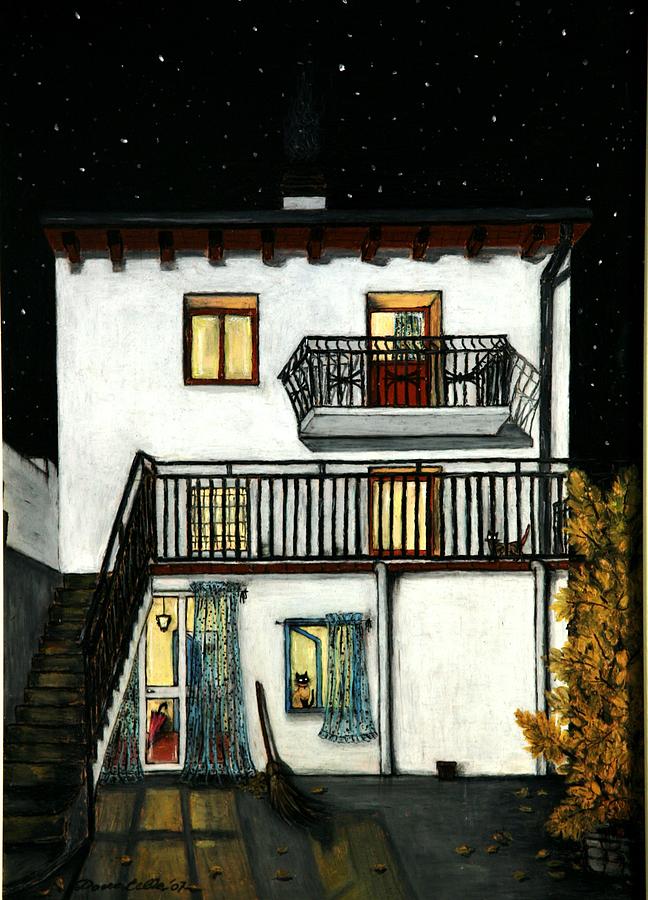 Christmas Painting - The Beginning Of Autumn In Muggianus House by Donatella Muggianu