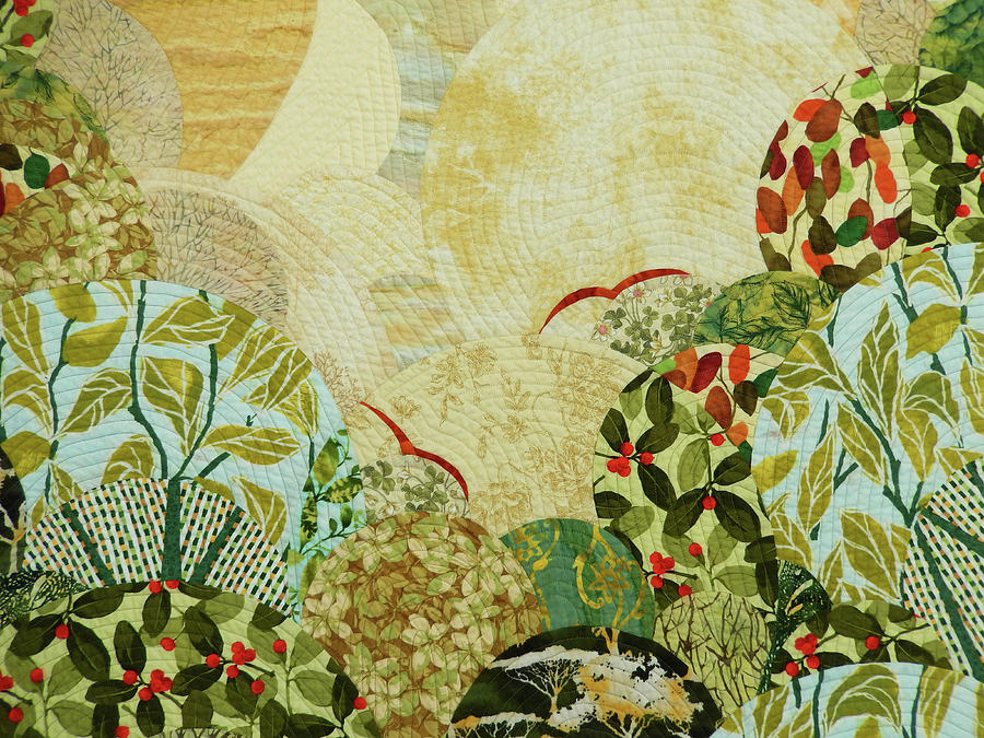 Landscape Tapestry - Textile - The Beginning of the Journey by Linda Beach Landscape Tapestry - Textile - The Beginning of the Journey by Linda Beach
