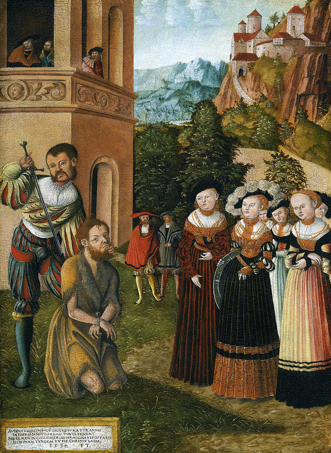 The beheading of Saint John the Baptist Painting by Franz Timmerman The beheading of Saint John the Baptist Painting by Franz Timmerman