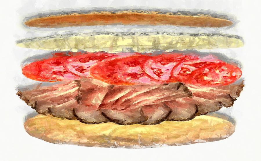 The Beirut Sandwich Digital Art by Caito Junqueira
