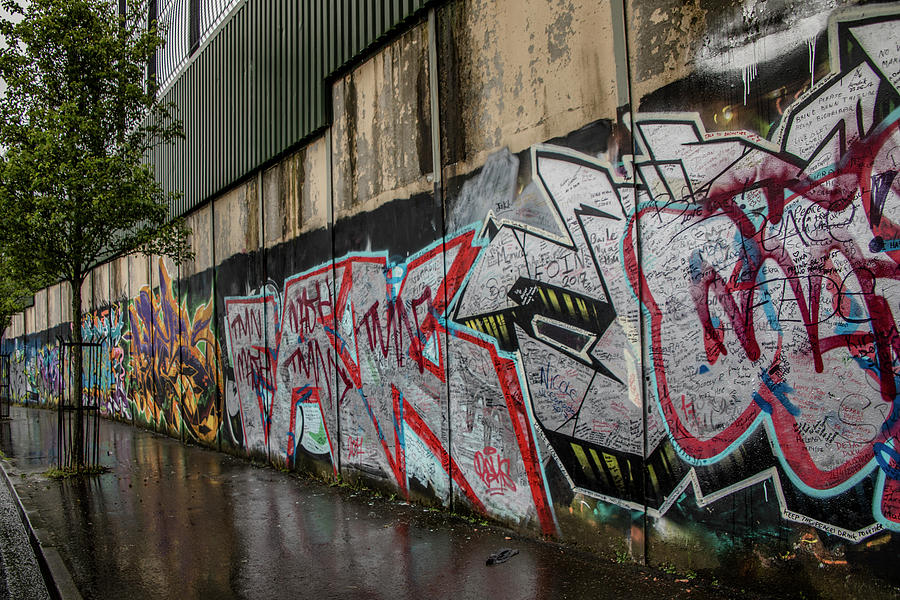 The Belfast Peace Wall Photograph by Teresa Wilson