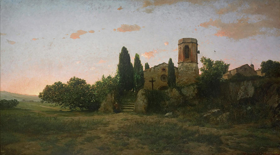 The Bell for Prayer Painting by Modest Urgell