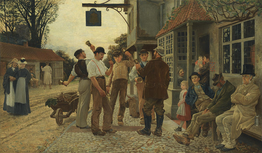Children Painting - The Bell Ringers by Thomas Reynolds Lamont