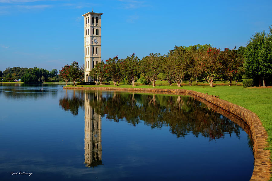 The Bell Tower Reflections Furman University Greenville South Carolina Art Photograph by Reid Callaway
