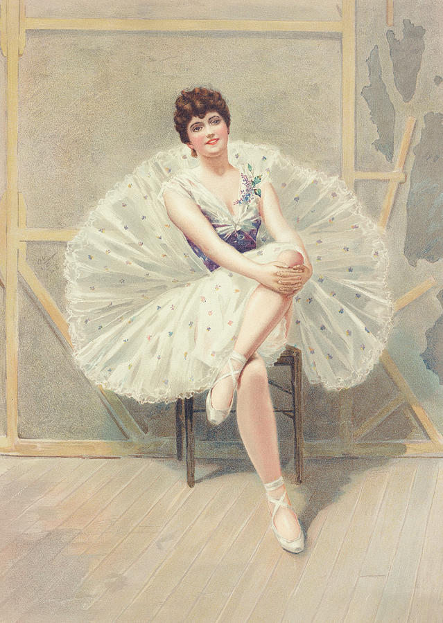 The belle of the ballet, 1899 Painting by Vincent Monozlay