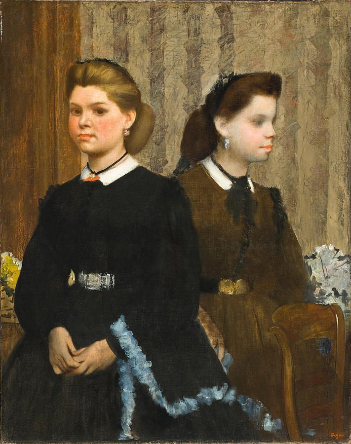 The Bellelli Sisters Giovanna and Giuliana Bellelli 1865 - 1866 Painting by  Edgar Degas - Fine Art America