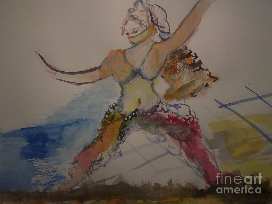 The Belly Dancer Painting by Subrata Bose