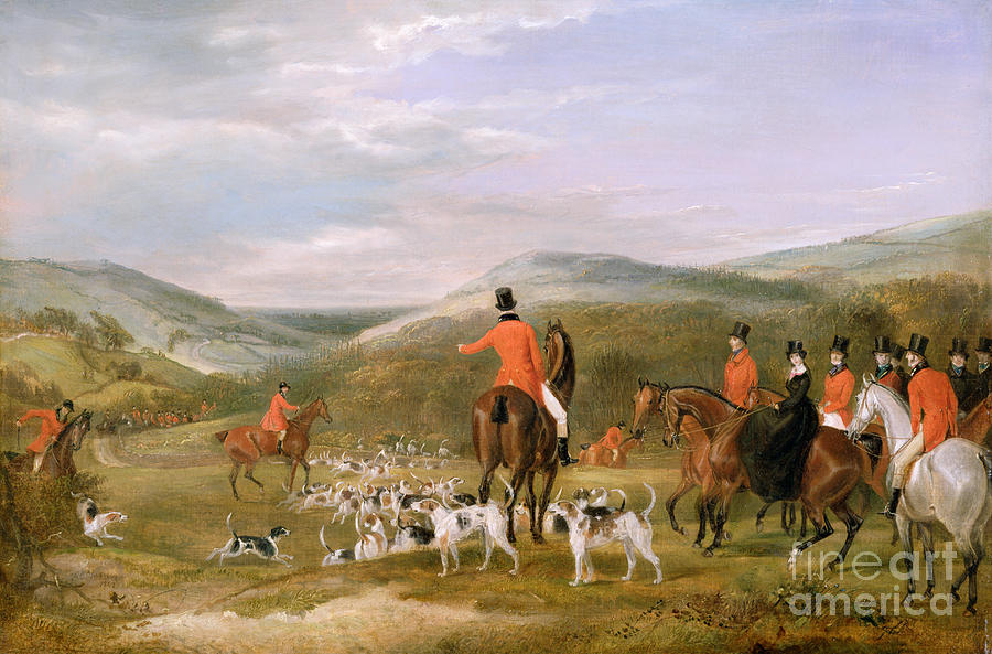 Horse Painting - The Berkeley Hunt by Francis Calcraft Turner