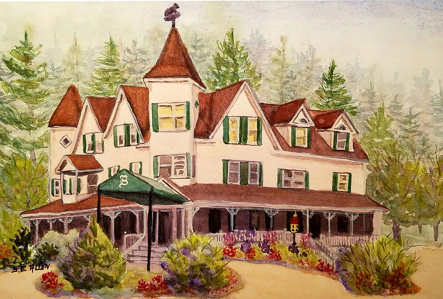 The Bernerhof Painting by Sharon E Allen
