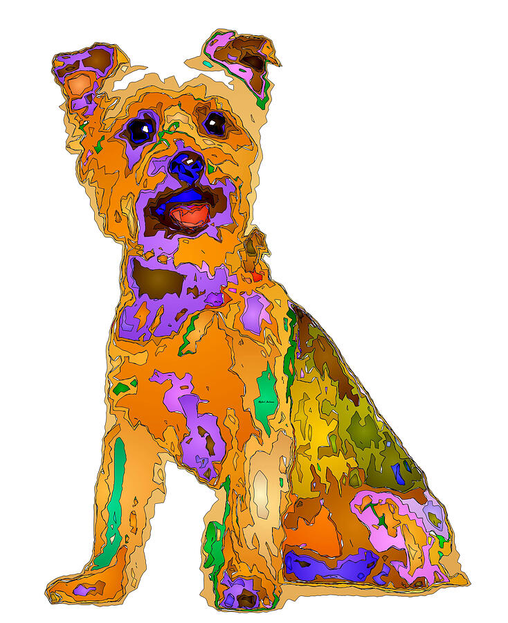 The Best Dog. Pet Series Digital Art by Rafael Salazar