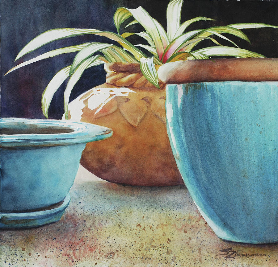 Pot Painting - The Best is Last by Sue Zimmermann